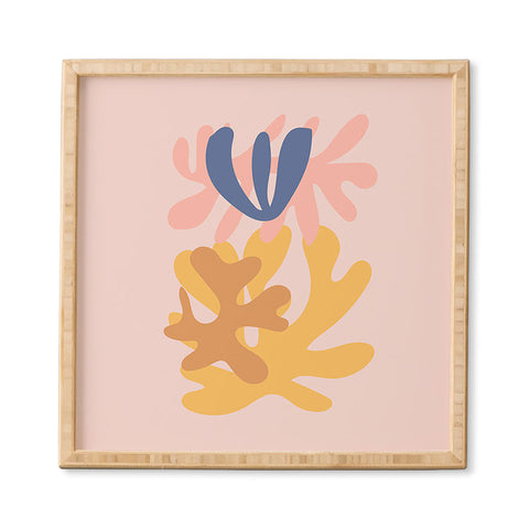 Mambo Art Studio Cut Out Pink Framed Wall Art havenly