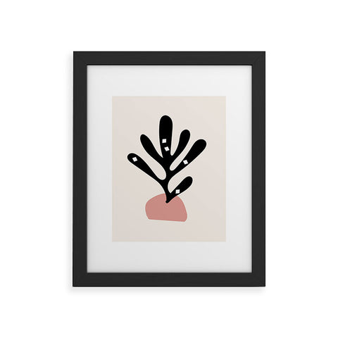 Mambo Art Studio Cut Out Plant Framed Art Print