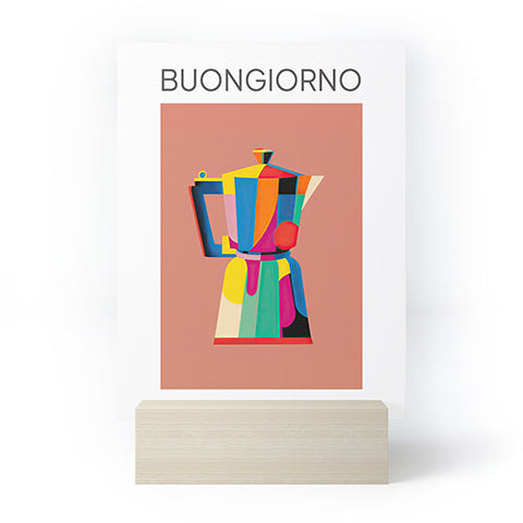 Mambo Art Studio Espresso Coffee Buongiorno Mini Art Print