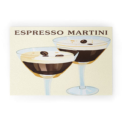 Mambo Art Studio Espresso Martini Drink Welcome Mat