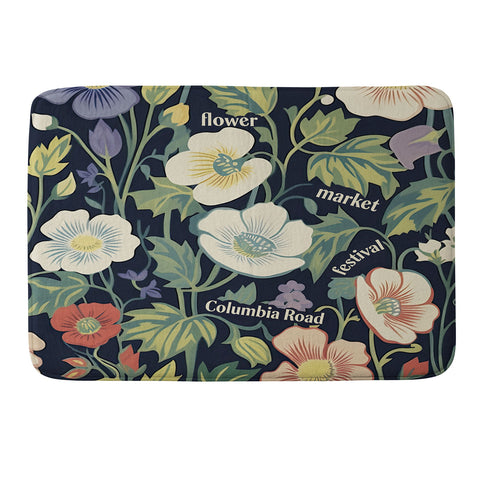 Mambo Art Studio Flower Market Columbia Road Memory Foam Bath Mat