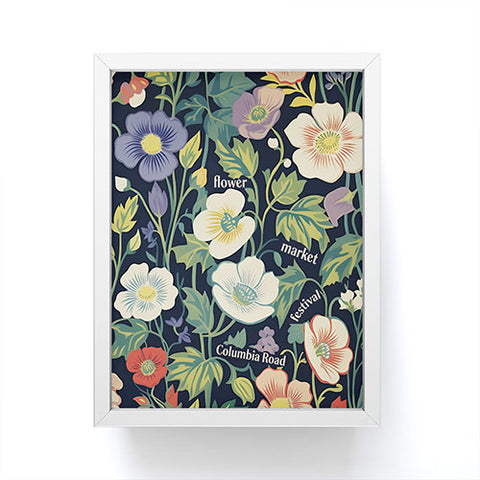 Mambo Art Studio Flower Market Columbia Road Framed Mini Art Print