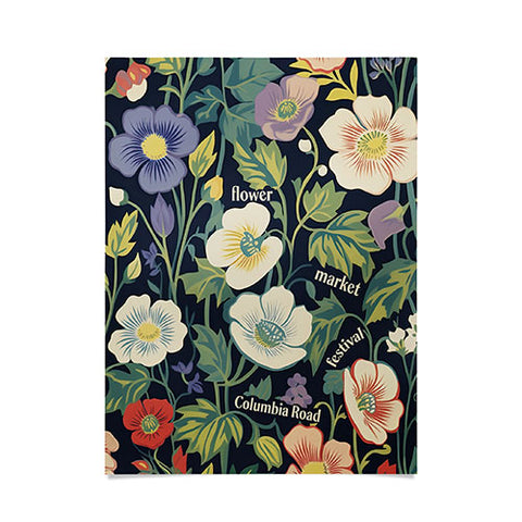 Mambo Art Studio Flower Market Columbia Road Poster