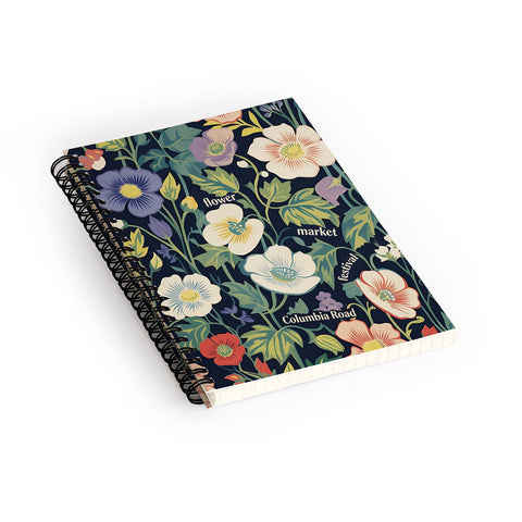 Mambo Art Studio Flower Market Columbia Road Spiral Notebook