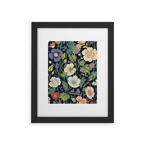 Mambo Art Studio Flower Market Columbia Road Framed Art Print