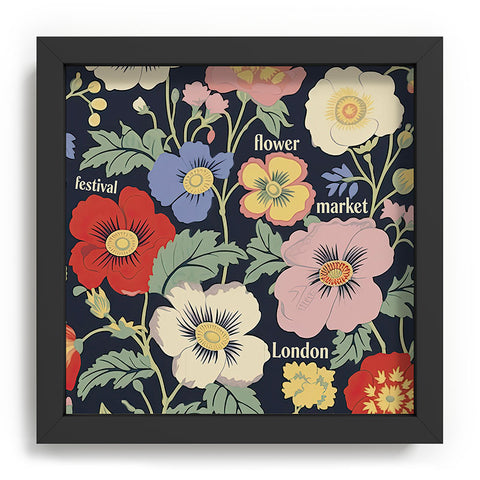 Mambo Art Studio Flower Market Festival London Recessed Framing Square