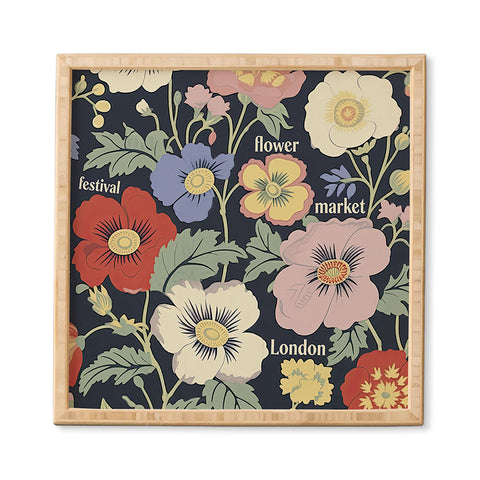 Mambo Art Studio Flower Market Festival London Framed Wall Art