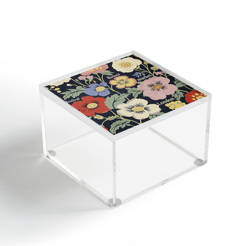 Mambo Art Studio Flower Market Festival London Acrylic Box