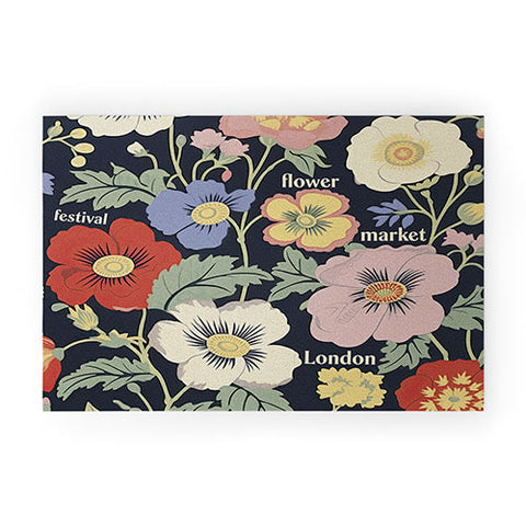 Mambo Art Studio Flower Market Festival London Welcome Mat