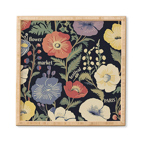 Mambo Art Studio Flower Market Paris Framed Wall Art