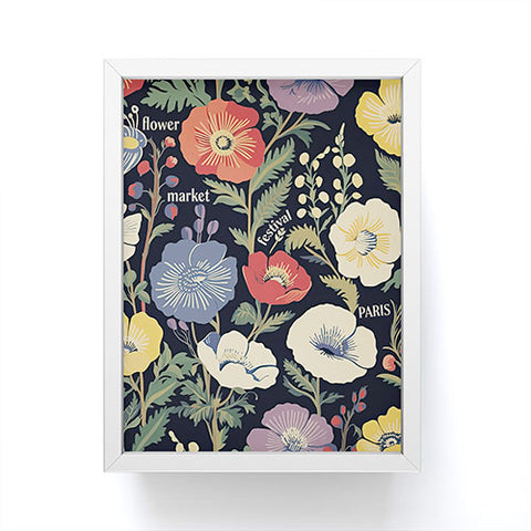 Mambo Art Studio Flower Market Paris Framed Mini Art Print
