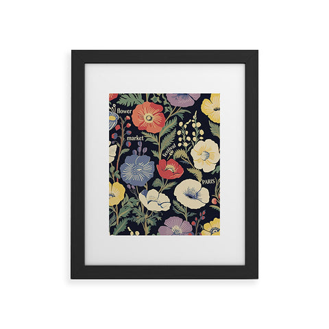 Mambo Art Studio Flower Market Paris Framed Art Print