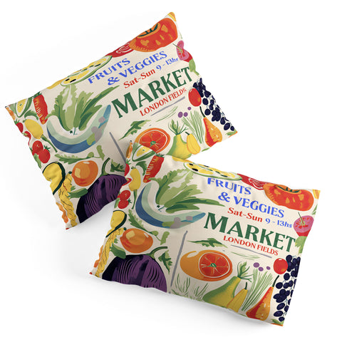 Mambo Art Studio Fruits Vegs Mkt London Fields Pillow Shams