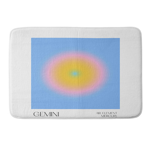 Mambo Art Studio Gemini Aura Memory Foam Bath Mat