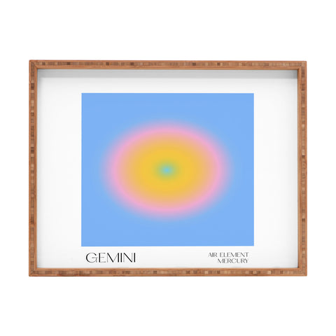 Mambo Art Studio Gemini Aura Rectangular Tray