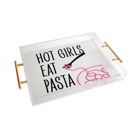 Mambo Art Studio Hot Girls Eat Pasta Acrylic Tray