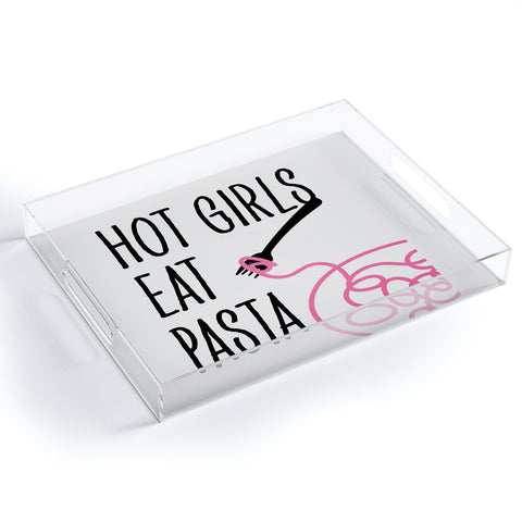 Mambo Art Studio Hot Girls Eat Pasta Acrylic Tray