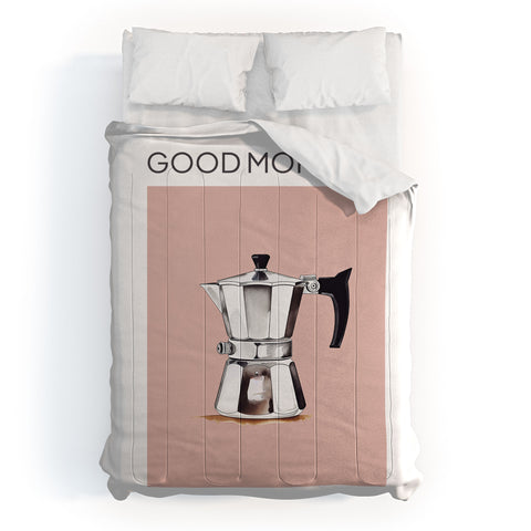 Mambo Art Studio Italian Coffee Maker Pink Comforter