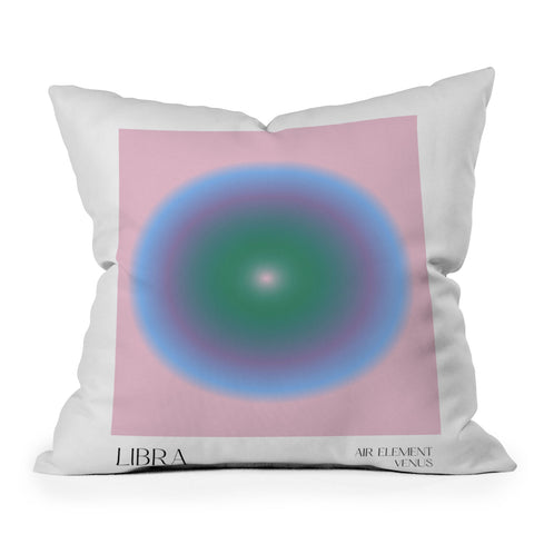 Mambo Art Studio Libra Aura Throw Pillow