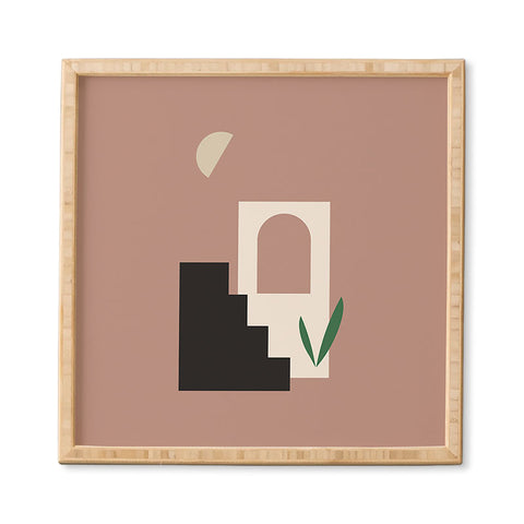 Mambo Art Studio Natural Landscape Minimal Framed Wall Art