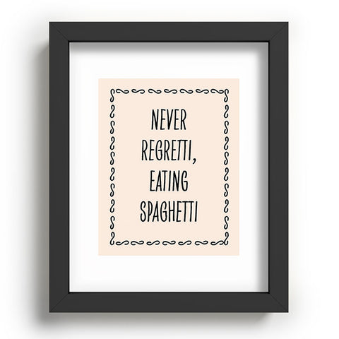 Mambo Art Studio Never Regretti Spaguetti Recessed Framing Rectangle