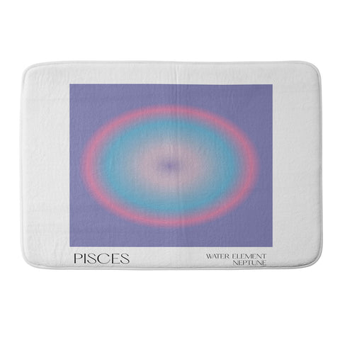 Mambo Art Studio Pisces Aura Memory Foam Bath Mat