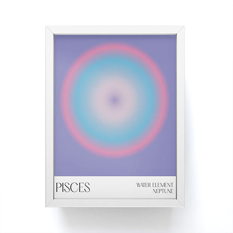 Mambo Art Studio Pisces Aura Framed Mini Art Print