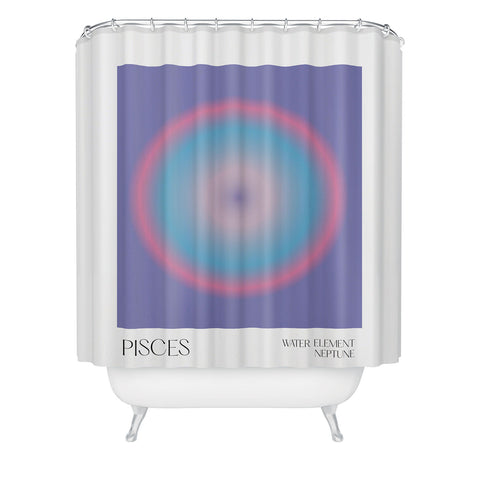 Mambo Art Studio Pisces Aura Shower Curtain