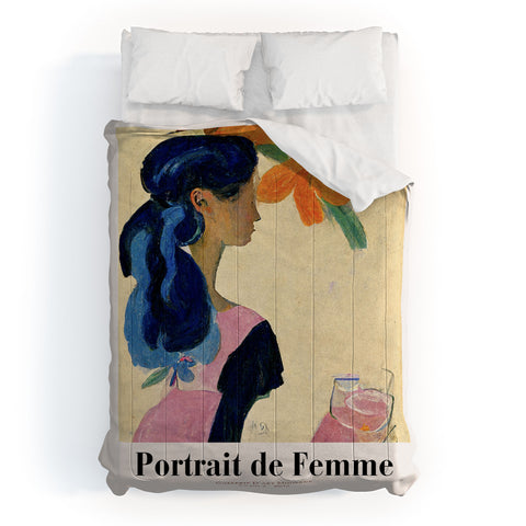 Mambo Art Studio portrait de femme 02 Comforter
