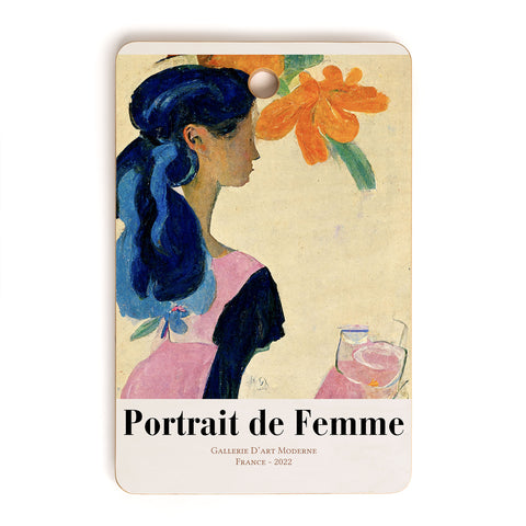Mambo Art Studio portrait de femme 02 Cutting Board Rectangle