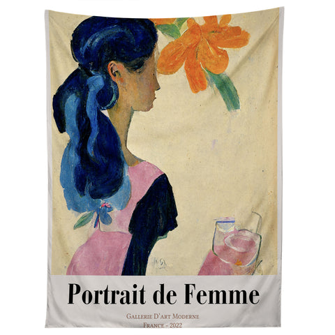 Mambo Art Studio portrait de femme 02 Tapestry