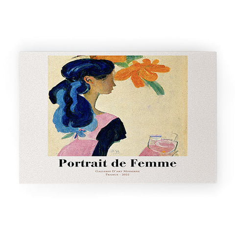 Mambo Art Studio portrait de femme 02 Welcome Mat