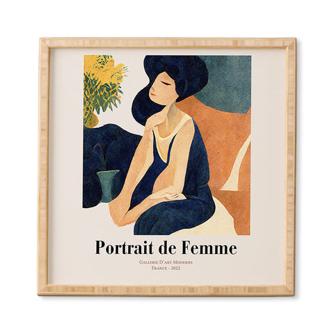 Mambo Art Studio portrait de femme Framed Wall Art