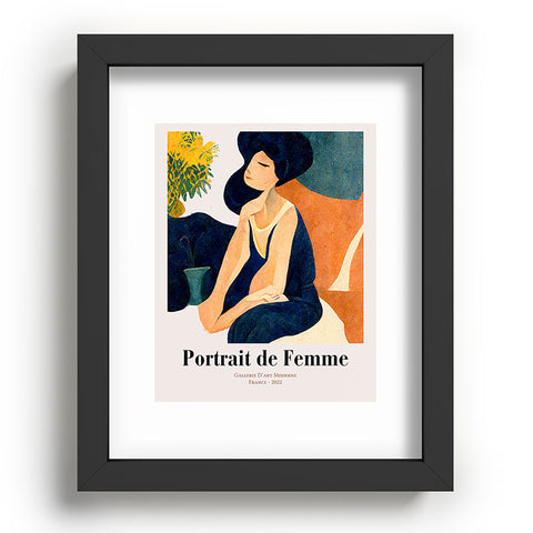 Mambo Art Studio portrait de femme Recessed Framing Rectangle