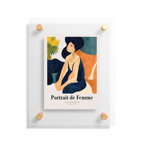 Mambo Art Studio portrait de femme Floating Acrylic Print