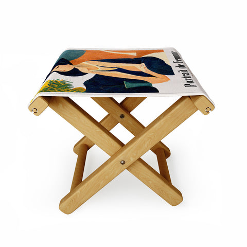 Mambo Art Studio portrait de femme Folding Stool