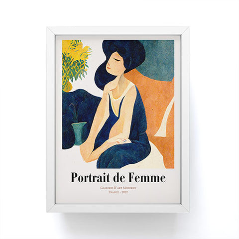 Mambo Art Studio portrait de femme Framed Mini Art Print