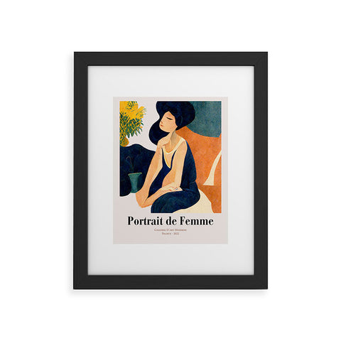 Mambo Art Studio portrait de femme Framed Art Print