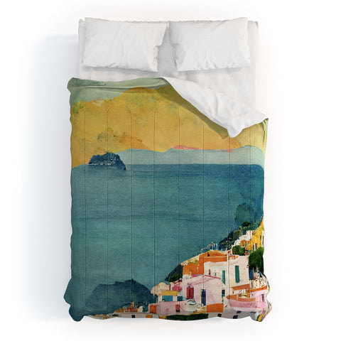 Mambo Art Studio Positano View Comforter