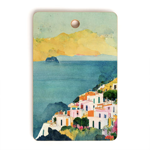 Mambo Art Studio Positano View Cutting Board Rectangle