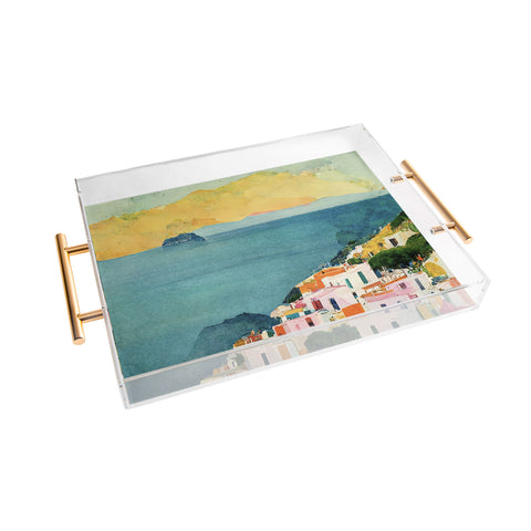 Mambo Art Studio Positano View Acrylic Tray