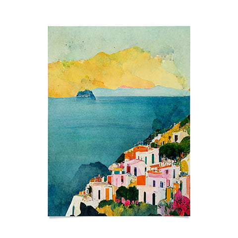 Mambo Art Studio Positano View Poster