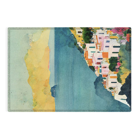 Mambo Art Studio Positano View Outdoor Rug