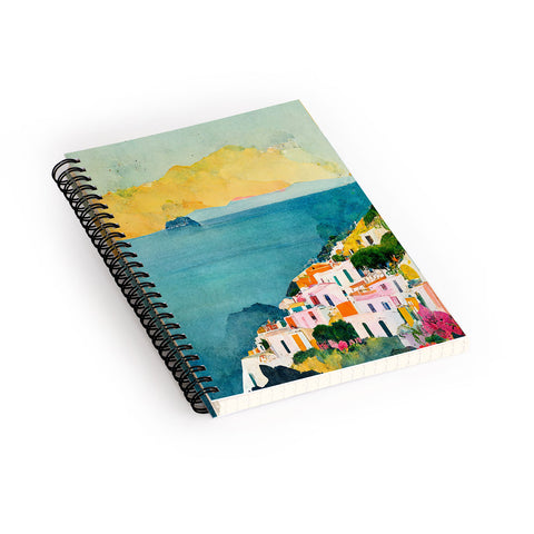Mambo Art Studio Positano View Spiral Notebook