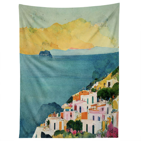 Mambo Art Studio Positano View Tapestry