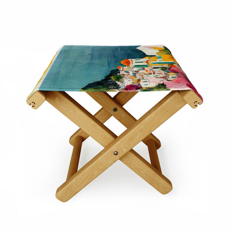 Mambo Art Studio Positano Watercolour Folding Stool