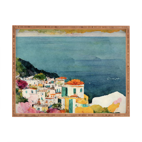 Mambo Art Studio Positano Watercolour Rectangular Tray