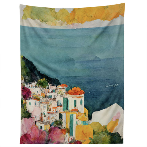Mambo Art Studio Positano Watercolour Tapestry