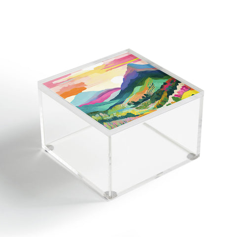 Mambo Art Studio Rainbow Mountain Painting Acrylic Box