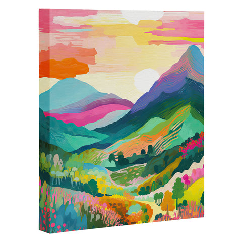 Mambo Art Studio Rainbow Mountain Painting Art Canvas